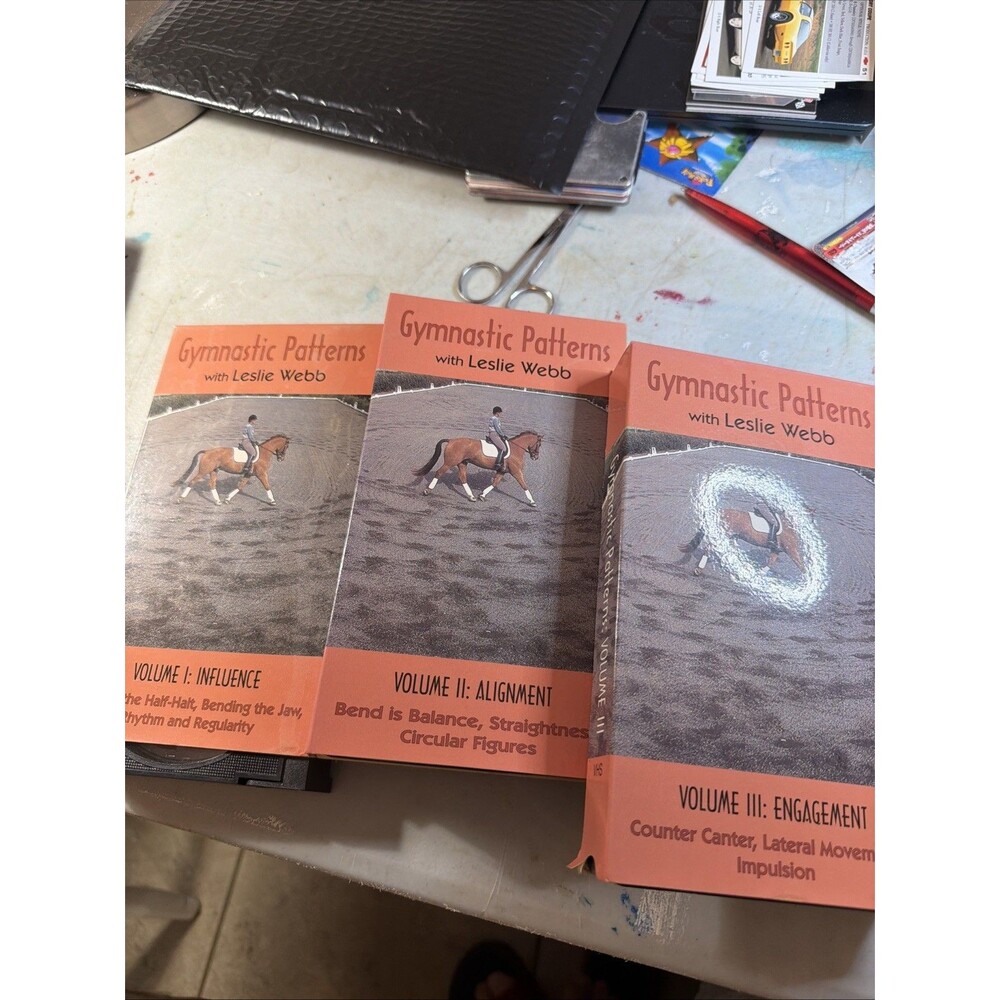 Gymnastic Patterns with Leslie Webb Volume I-3 Alignment Dressage VHS Tapes